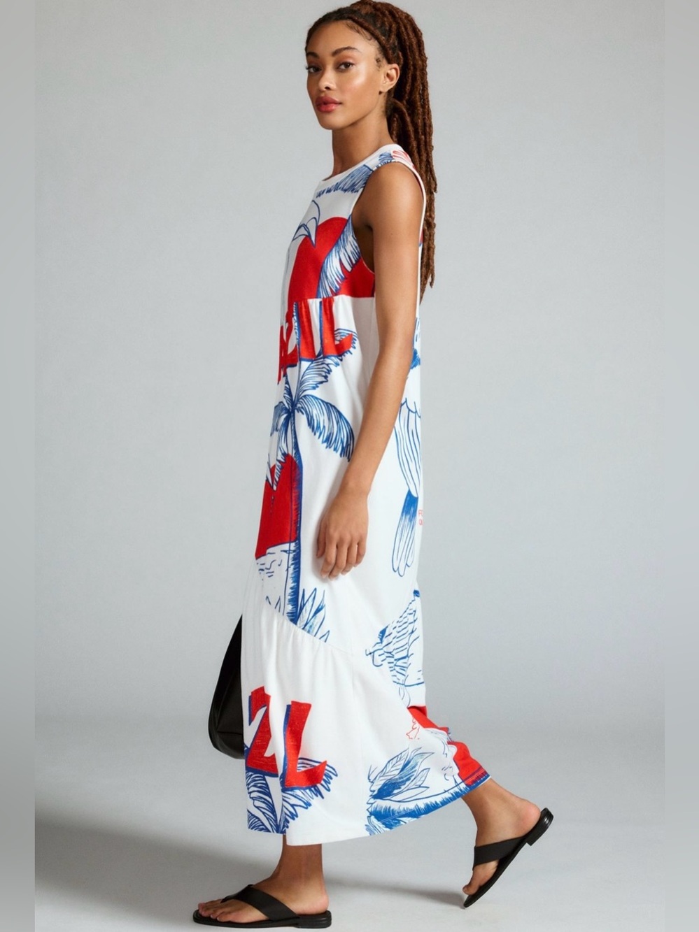 Farm Rio Sleeveless Graphic Dress XS - Picture 2 of 5